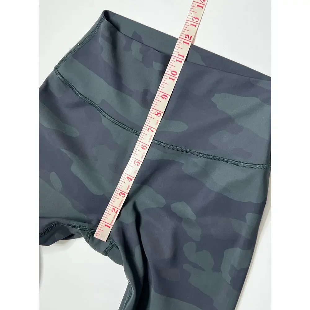 Alo Yoga Small Vapor Leggings Black Camo High Waist Full Length
